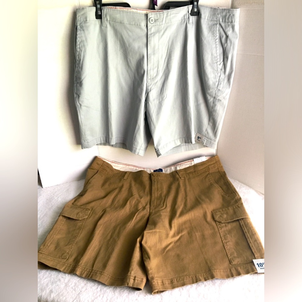 George - 2 Pairs of Men's Shorts Size 46 Brown Cargo Gary Shorts NWT